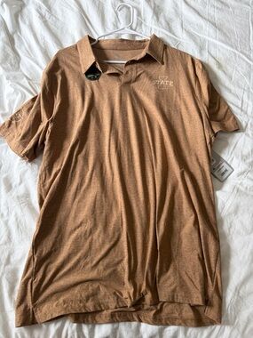 Men’s Iowa State Polo Shirt - Brown Heather